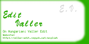 edit valler business card